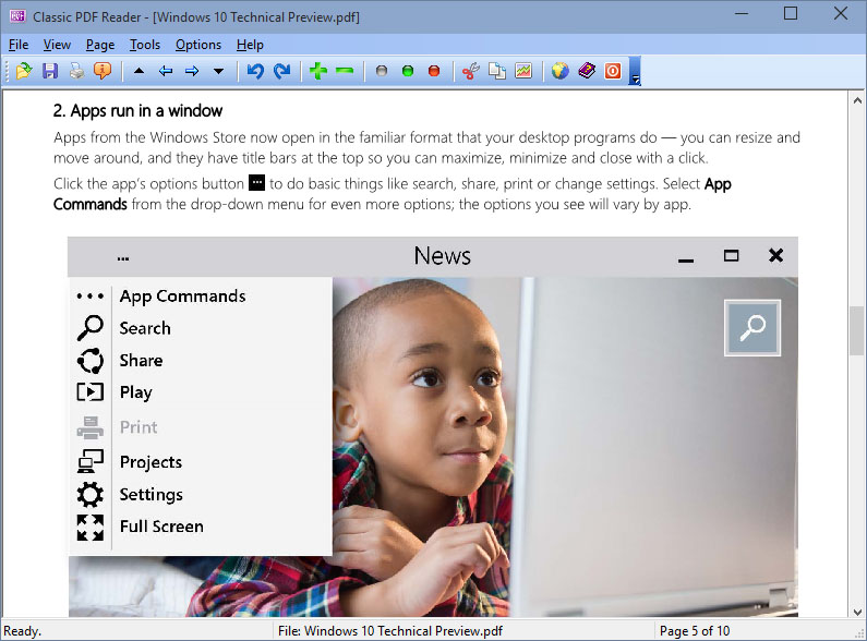 Classic PDF Reader for Windows 10 1.01 full