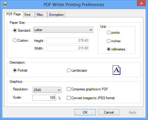 Windows 10 PDF Writer